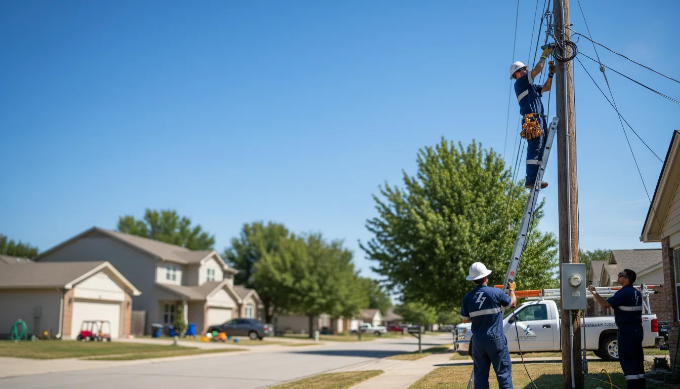 Residential electrician providing installation services in Levant, KS